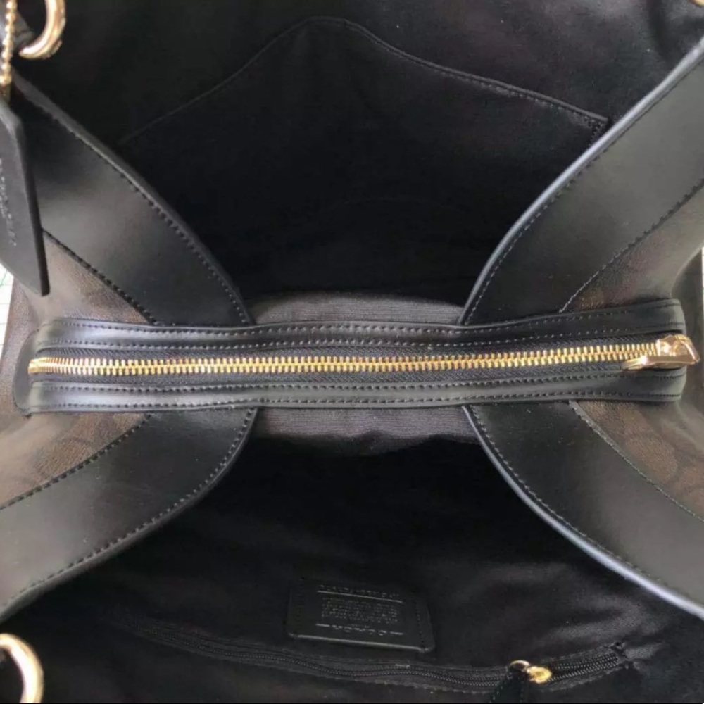 🌺🌺🌺NWT Coach Large Purse brown black - Picture 8 of 8